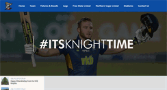 Desktop Screenshot of knightscricket.co.za